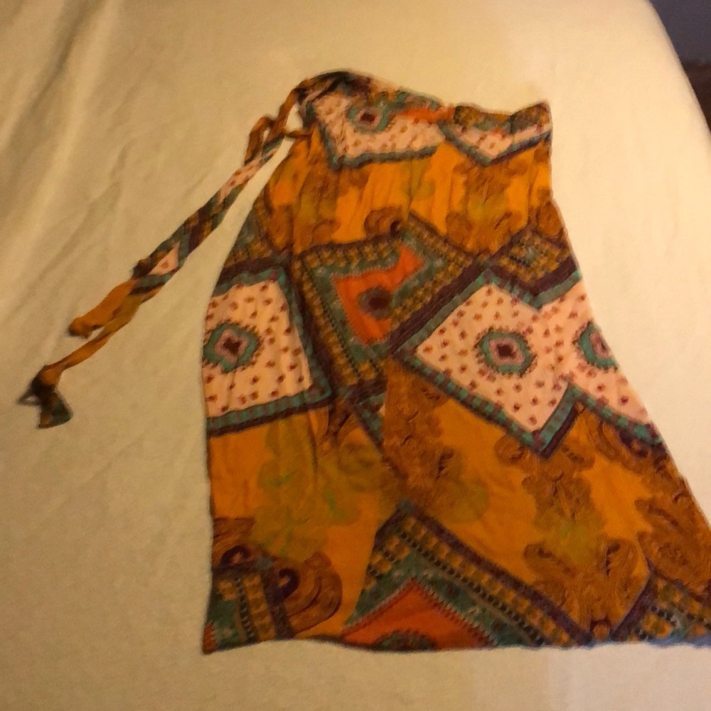 Wrap maxi skirt